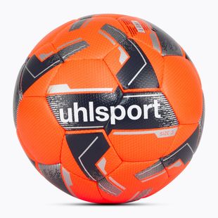 Pallone da Calcio uhlsport 290 Ultra Lite Addglue fluo arancione/marino/silber dimensioni 3