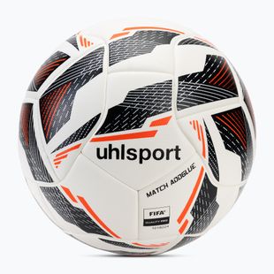 Calcio uhlsport Match Addglue bianco / marina / rosso fluo dimensioni 5