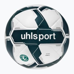 Uhlsport Attack Addglue calcio bianco / blu scuro / blu dimensioni 5