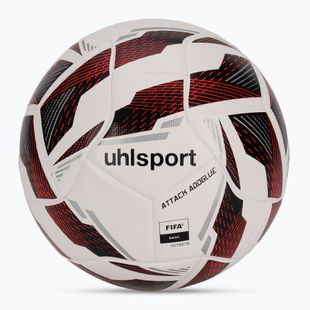 Uhlsport Attack Addglue calcio bianco / nero / rosso fluo dimensioni 5