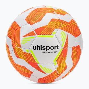Calcio uhlsport Ultra Lite Soft 290 bianco / arancio fluo / giallo fluo dimensioni 4