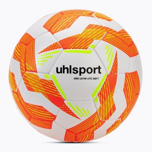 Calcio uhlsport Ultra Lite Soft 290 bianco / arancio fluo / giallo fluo dimensioni 5