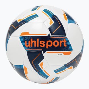 Calcio uhlsport squadra bianco / marina / arancione fluo dimensioni 5