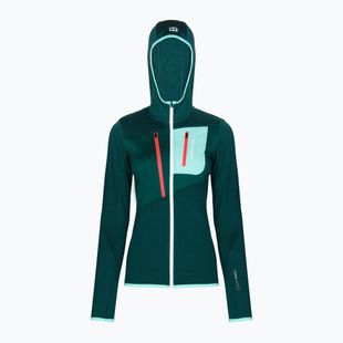 Giacca da trekking da donna ORTOVOX Fleece Grid Hoody dark pacific