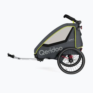 Rimorchio per biciclette Qeridoo Qupa 2 lime