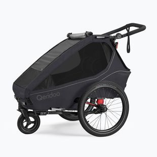 Rimorchio da bici Qeridoo Kidgoo 2 phantom grey