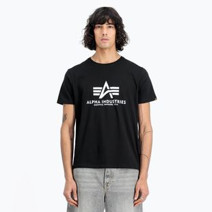 Maglietta Alpha Industries Basic nera da uomo