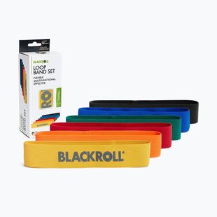 Set di bande elastiche per allenamento Blackroll Loop Band 6 szt. yellow/orange/red/green/blue/black