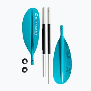 SPINERA Kayak Classic Alu 4D blu pagaia da kayak in 4 parti