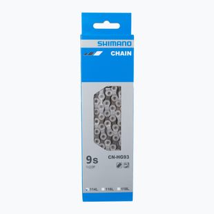 Catena Shimano CN-HG93 + Pin 9rz 114 maglie argento