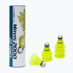 Volani da badminton YONEX Mavis 2000 Y medio 6 pz. giallo