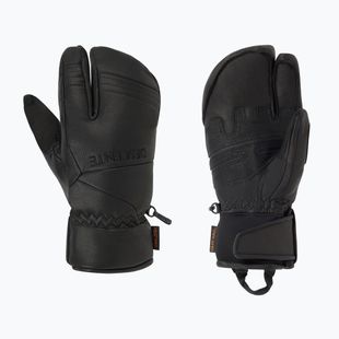 Guanti da sci uomo Descente 3 Finger Leather black