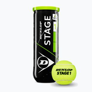 Palline da tennis Dunlop Stage 1 3 pack green