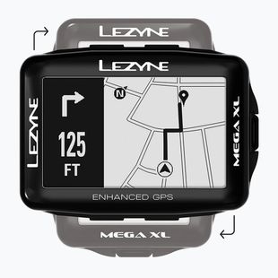 Lezyne Mega XL GPS HRSC Set di contachilometri per biciclette carico