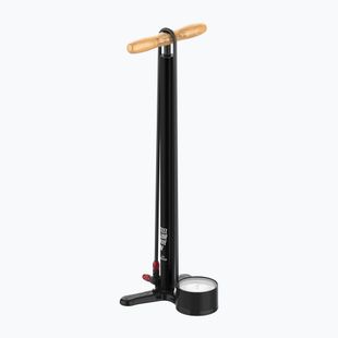 Pompa da bicicletta Lezyne Steel HV Floor Drive 3.5 100psi nero piatto