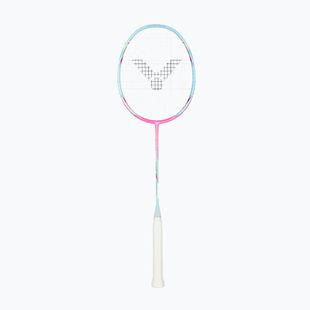 Racchetta da badminton VICTOR DriveX 6SP QM fluorescent rose-red/light blue