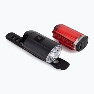 Set di luci per bicicletta INFINI Tron USB nero