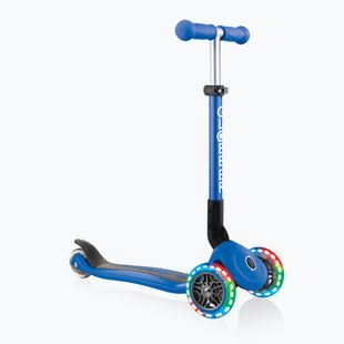 Globber Junior Triciclo pieghevole con luci per bambini blu navy