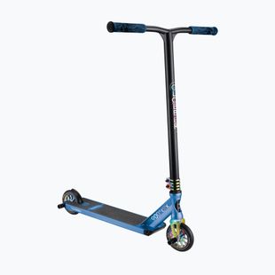 Globber Stunt GS 900 Deluxe, monopattino freestyle per bambini, nero e blu, monocromatico
