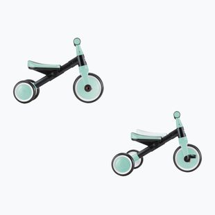 Bicicletta senza pedali a tre ruote Globber Learning Trike 2w1 mint