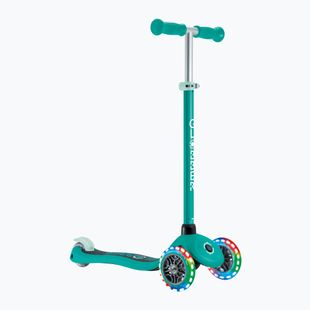 Globber Primo Lights triciclo scooter per bambini verde smeraldo scuro