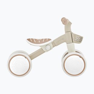 Bicicletta senza pedali a quattro ruote Globber Learning Bike Ecologic coconut