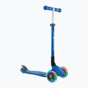 Globber Primo Lights pieghevole triciclo per bambini blu navy