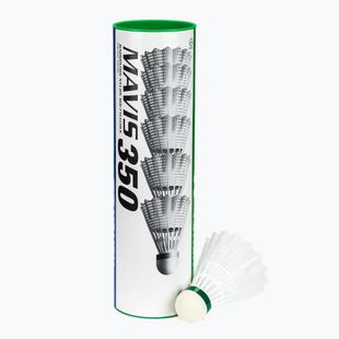 Volani da badminton YONEX Mavis 350 W 6 pack white