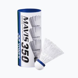 YONEX Mavis 350 W Volano da badminton 3 pezzi bianco