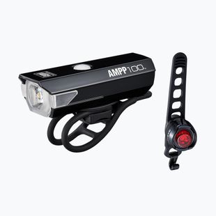Set di luci per cicli CatEye AMPP 100 HL-EL041RC / ORB-RC TL-LD160RC nero