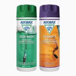 Nikwax Tech Wash + TX-Direct 2 x 300 ml Kit impermeabilizzazione abbigliamento