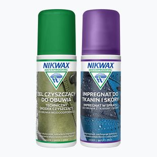 Nikwax Gel detergente per calzature + Kit tessuto e pelle 2 x 125 ml