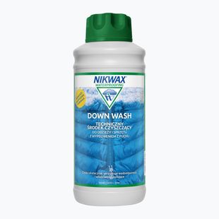 Nikwax Down Wash Direct 1000 ml per il lavaggio di indumenti e attrezzature imbottiti di piuma.