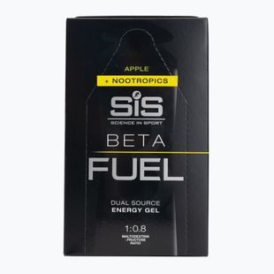 Confezione di gel energetici Science in Sport Beta Fuel Energy + Nootropics 6 x 60 ml apple