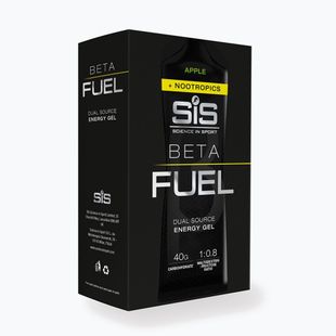 Confezione di gel energetici Science in Sport Beta Fuel Energy + Nootropics 6 x 60 ml apple