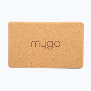 Blocco per yoga Myga Cork Block brown