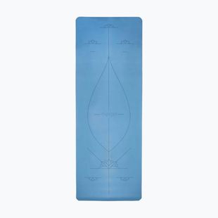 Tappetino da yoga Myga Alignment XL 6 mm blue