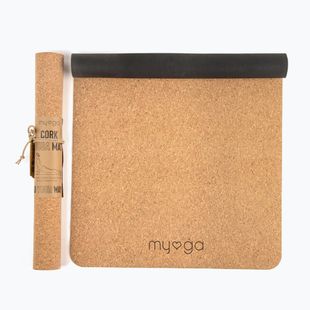 Tappetino da yoga Myga Cork/Rubber 2 mm brown