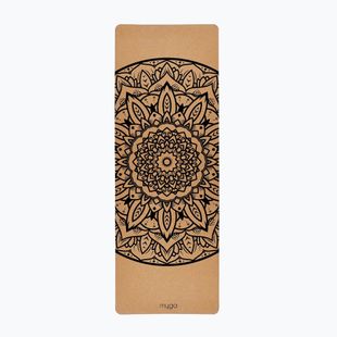 Tappetino da yoga Myga Mandala XL 6 mm brown