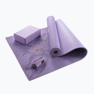 Set yoga Myga Chakra Yoga Set mat + block + purple strap