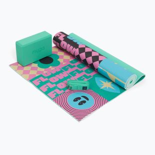 Set yoga Myga Spirit Yoga Set mat + block + turquoise strap