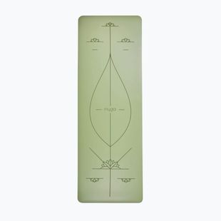 Tappetino da yoga Myga Alignment XL 6 mm green