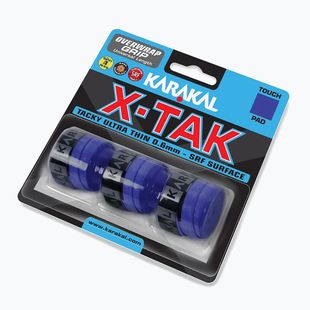 Overgrip per racchetta da squash Karakal X Tak 3 pack blue