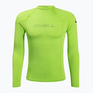 Costume da bagno a maniche lunghe da uomo O'Neill Basic Skins Rash Guard lime