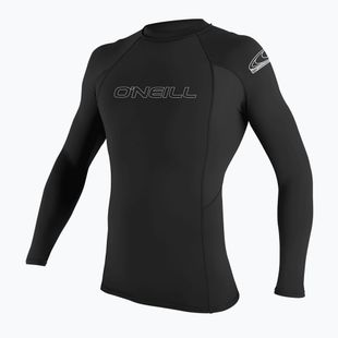O'Neill Basic Skins Rash Guard da uomo per il nuoto a maniche lunghe nero