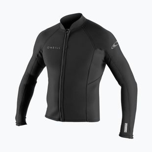 Giacca in neoprene da uomo O'Neill Reactor-2 1.5 mm Front Zip nera/nera