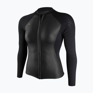 Muta da nuoto da donna O'Neill Bahia 1/0.5mm Full-Zip Jacket glide black/black/black