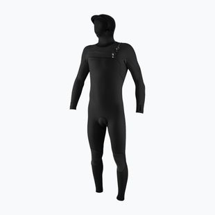 Muta da nuoto uomo O'Neill Hyperfreak 4/3+ mm Chest Zip with Hood black/black