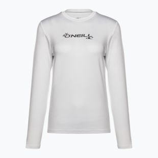 Camicia da nuoto a maniche lunghe O'Neill Basic Skins Sun Shirt bianca da donna