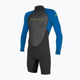 Muta per bambini O'Neill Youth Reactor-2 2mm Back Zip LS Spring black/ocean